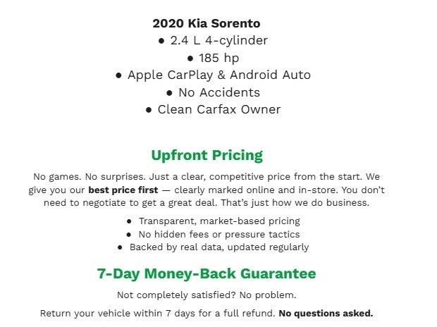 2020 Kia Sorento SPORT UTILITY