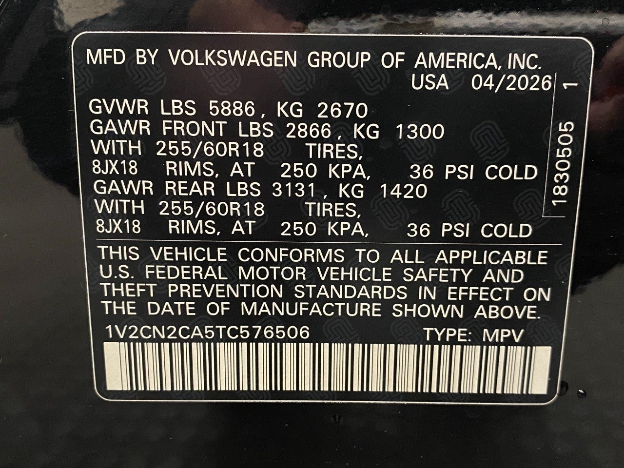 2026 Volkswagen Atlas 2.0T Peak Edition 4MOTION
