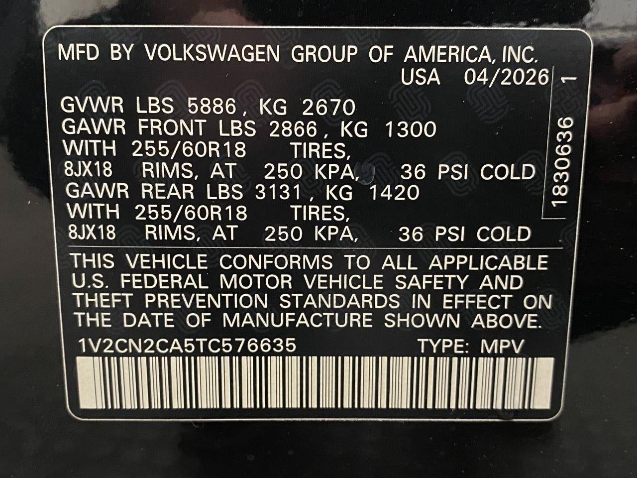2026 Volkswagen Atlas 2.0T Peak Edition 4MOTION