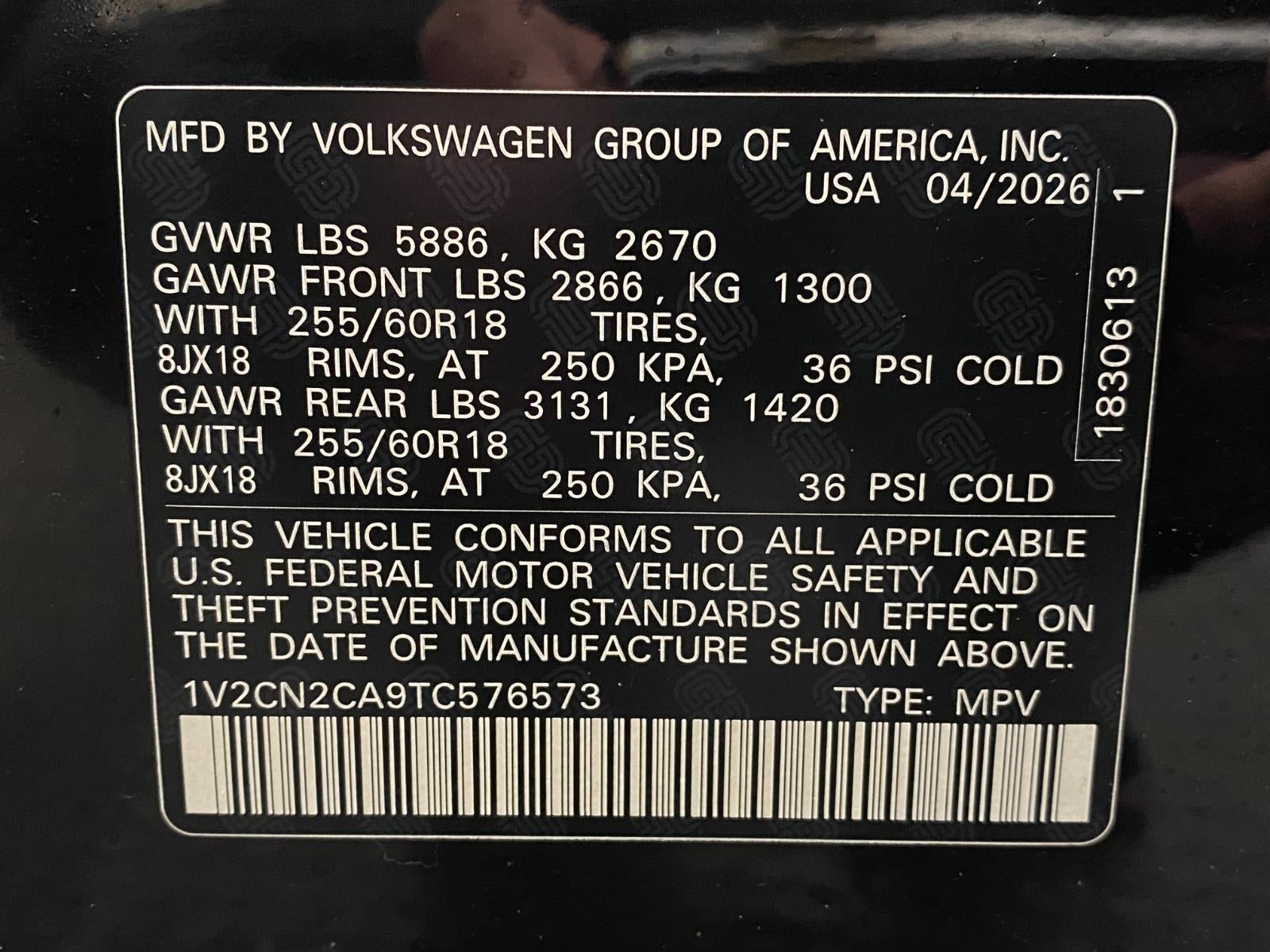 2026 Volkswagen Atlas 2.0T Peak Edition 4MOTION