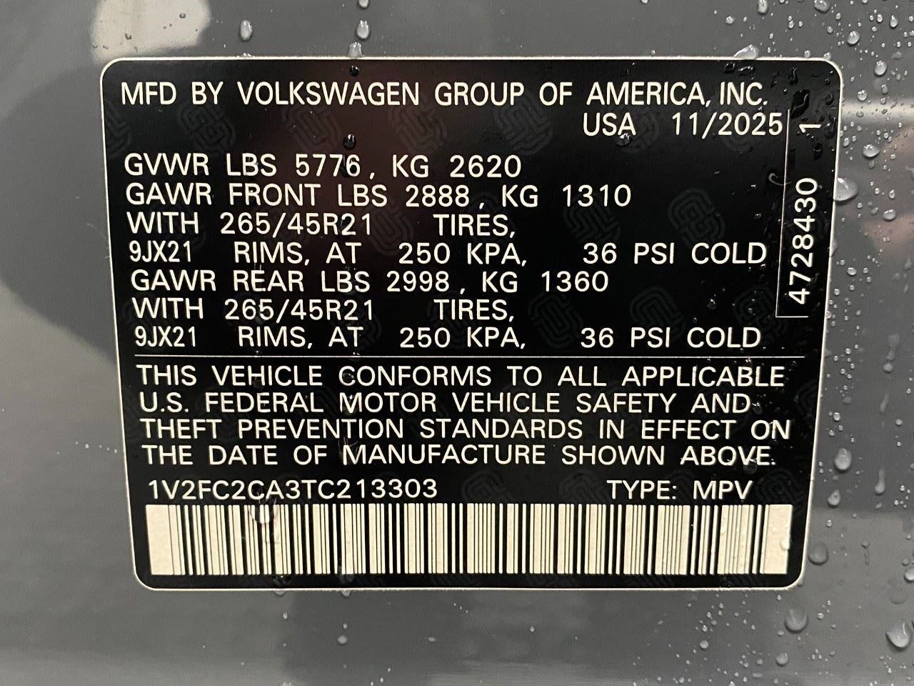2026 Volkswagen Atlas Cross Sport 2.0T SEL Premium R-Line 4MOTION