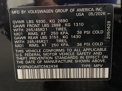 2026 Volkswagen Atlas 2.0T SEL Premium R-Line 4MOTION