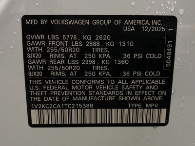 2026 Volkswagen Atlas Cross Sport 2.0T SE w/Technology 4MOTION