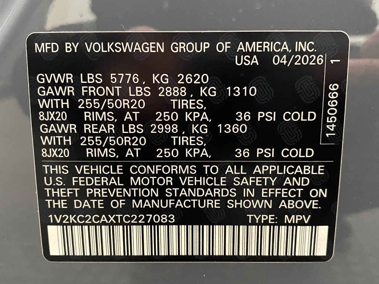 2026 Volkswagen Atlas Cross Sport 2.0T SE w/Technology 4MOTION
