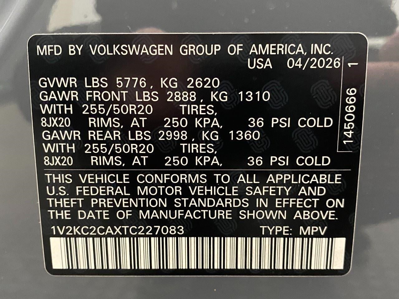 2026 Volkswagen Atlas Cross Sport 2.0T SE w/Technology 4MOTION