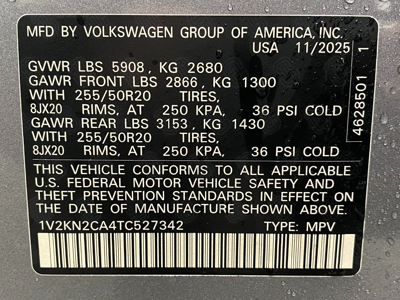 2026 Volkswagen Atlas 2.0T SE w/Technology 4MOTION