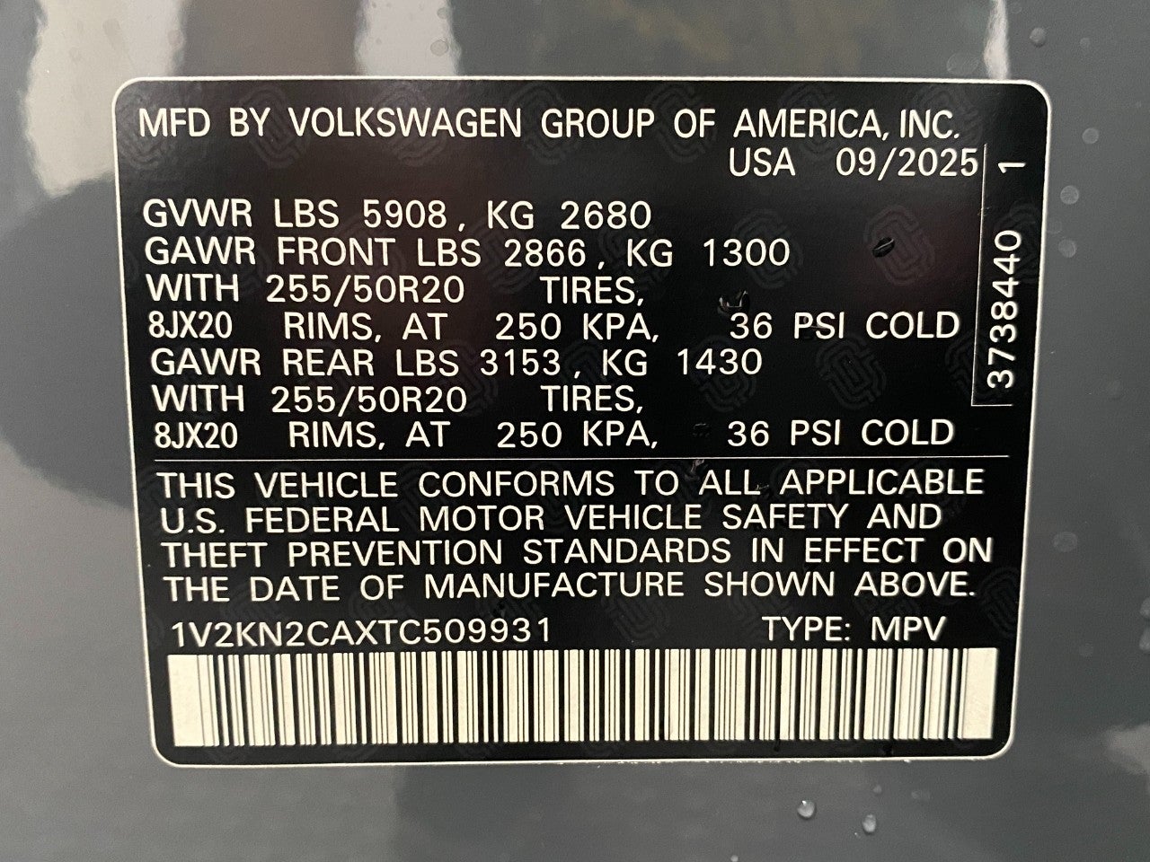 2026 Volkswagen Atlas 2.0T SE w/Technology 4MOTION