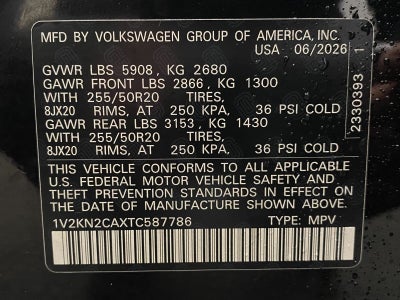 2026 Volkswagen Atlas 2.0T SE w/Technology 4MOTION
