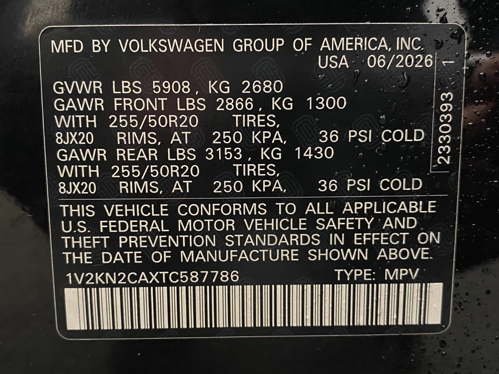 2026 Volkswagen Atlas 2.0T SE w/Technology 4MOTION
