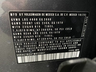 2026 Volkswagen Taos SEL 4MOTION