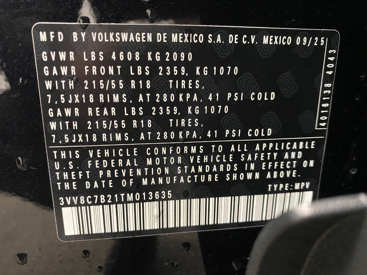 2026 Volkswagen Taos S 4MOTION