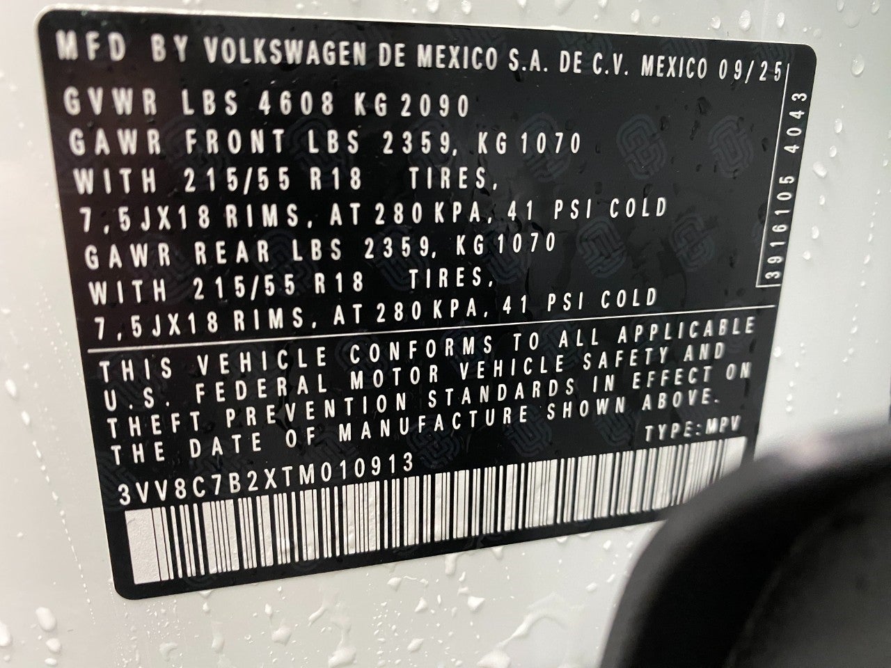 2026 Volkswagen Taos S 4MOTION