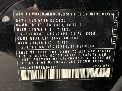 2025 Volkswagen Tiguan 2.0T S 4MOTION