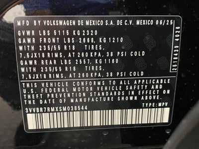 2025 Volkswagen Tiguan 2.0T S 4MOTION