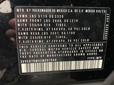 2025 Volkswagen Tiguan 2.0T SE 4MOTION