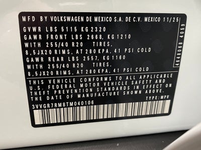 2026 Volkswagen Tiguan 2.0T SE R-Line Black 4MOTION