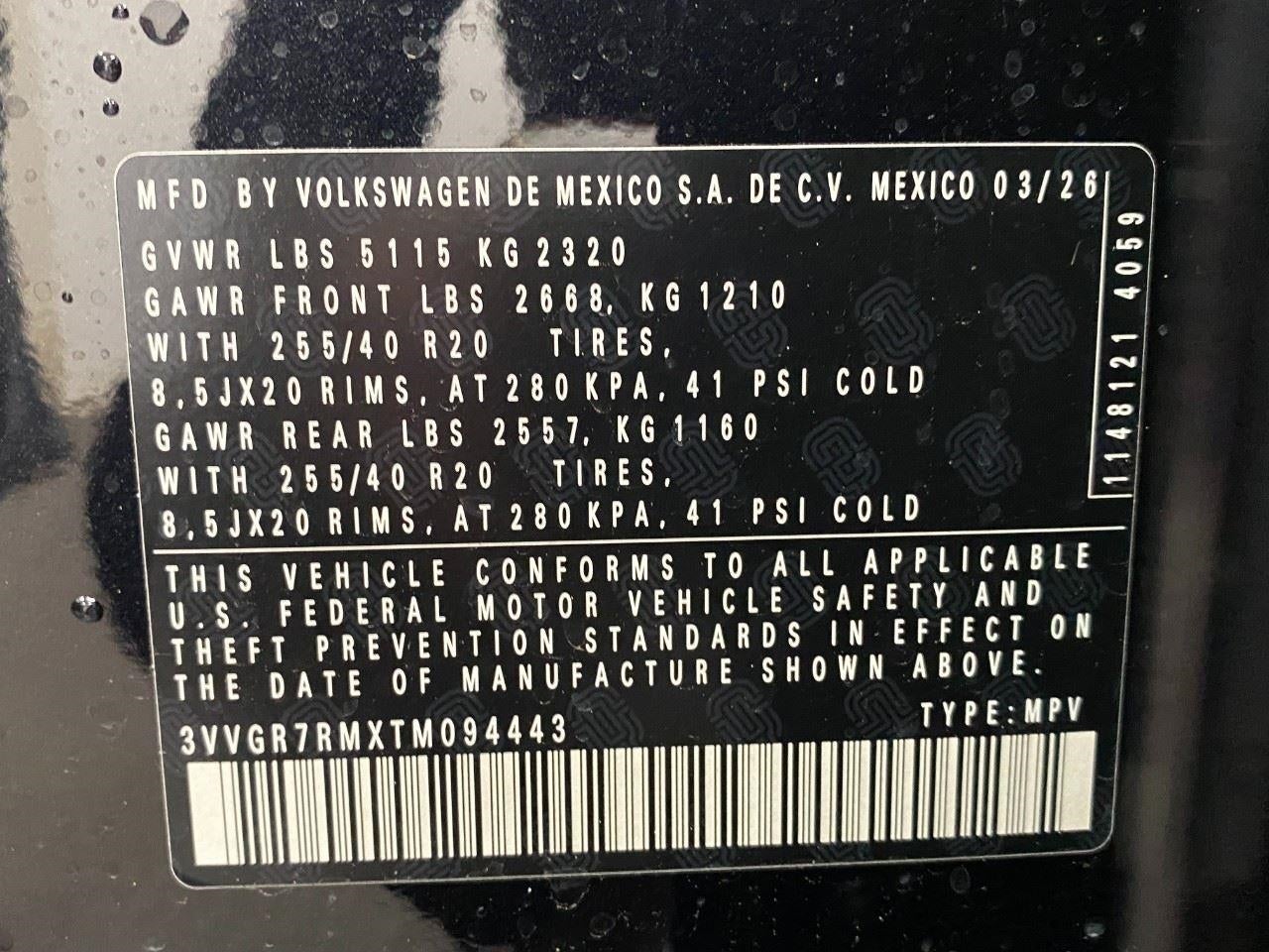 2026 Volkswagen Tiguan SE R-Line Black 4MOTION