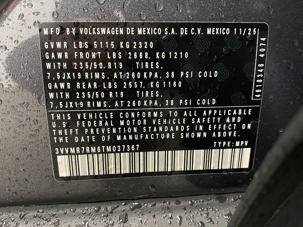 2026 Volkswagen Tiguan 2.0T SE 4MOTION