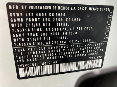 2026 Volkswagen Taos SE 4MOTION