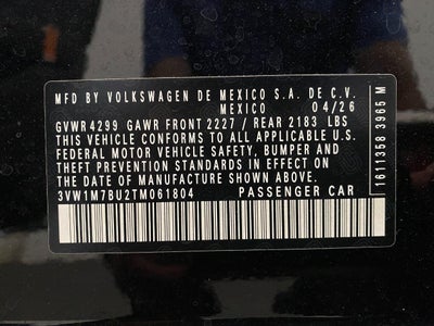 2026 Volkswagen Jetta GLI Autobahn Manual
