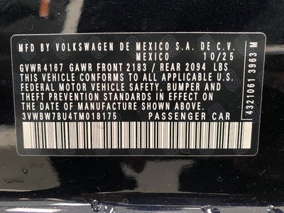 2026 Volkswagen Jetta Sport Auto