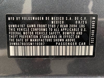 2025 Volkswagen Jetta Sport Auto