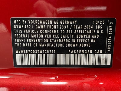 2026 Volkswagen Golf GTI 2.0T S DSG