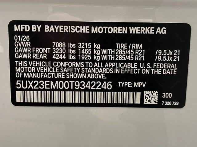 2026 BMW X7 xDrive40i Sports Activity Vehicle