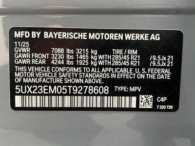 2026 BMW X7 xDrive40i Sports Activity Vehicle