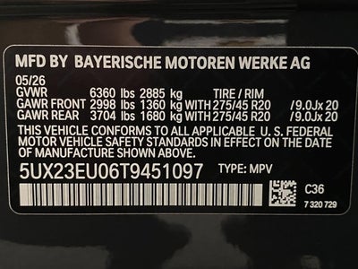 2026 BMW X5 xDrive40i Sports Activity Vehicle