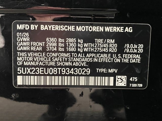 2026 BMW X5 xDrive40i Sports Activity Vehicle