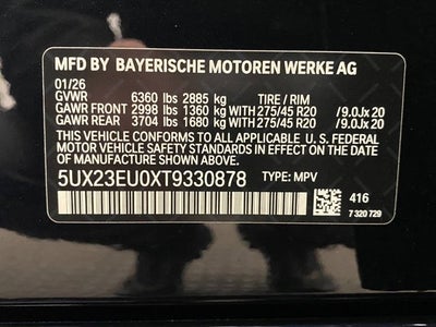 2026 BMW X5 xDrive40i Sports Activity Vehicle