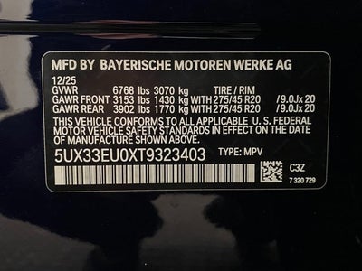 2026 BMW X5 M60i Sports Activity Vehicle