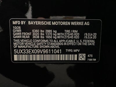 2027 BMW X6 xDrive40i Sports Activity Coupe