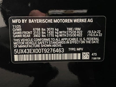 2026 BMW X6 M60i Sports Activity Coupe