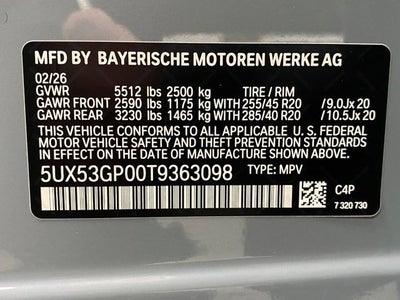 2026 BMW X3 30 xDrive Sports Activity Vehicle