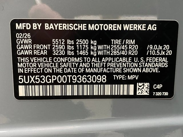 2026 BMW X3 30 xDrive Sports Activity Vehicle