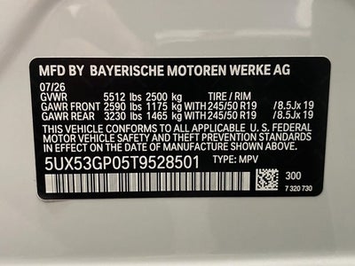 2026 BMW X3 30 xDrive Sports Activity Vehicle