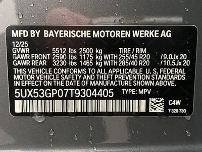 2026 BMW X3 30 xDrive Sports Activity Vehicle