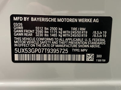 2026 BMW X3 30 xDrive Sports Activity Vehicle