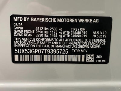 2026 BMW X3 30 xDrive Sports Activity Vehicle