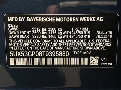 2026 BMW X3 30 xDrive Sports Activity Vehicle