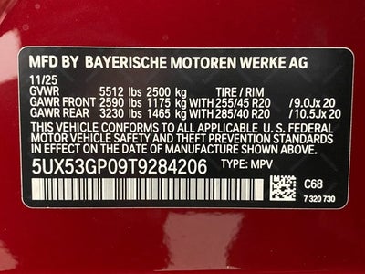 2026 BMW X3 30 xDrive Sports Activity Vehicle
