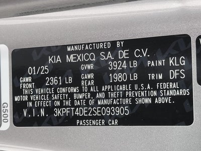 2025 Kia K4 LXS