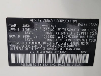 2025 Subaru Outback Limited