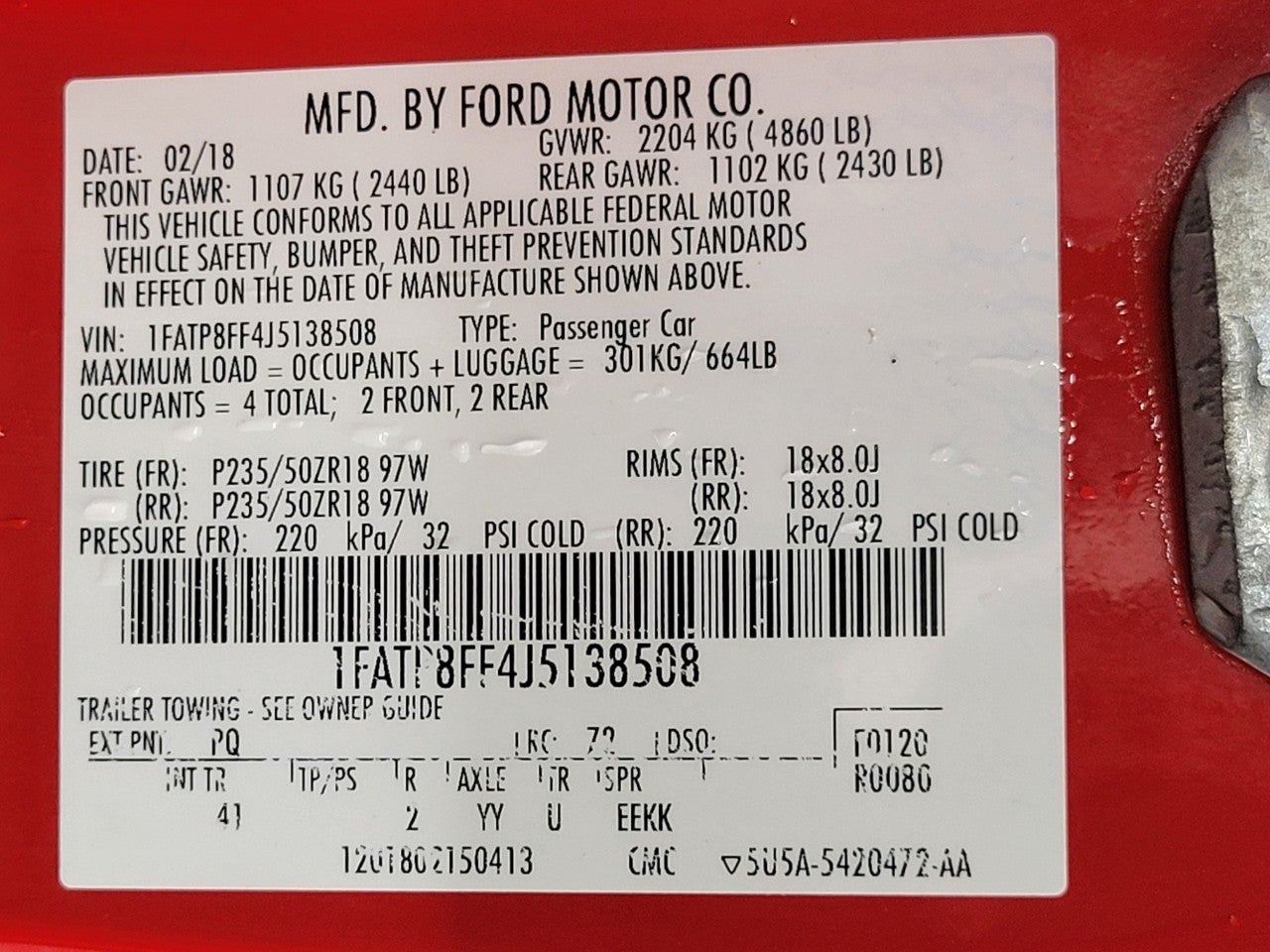 2018 Ford Mustang GT Premium Convertible