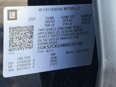 2021 GMC Yukon 4WD 4dr AT4