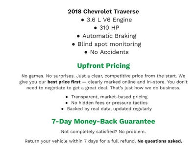 2018 Chevrolet Traverse AWD 4dr Premier w/1LZ