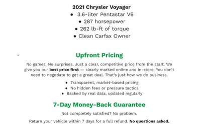 2021 Chrysler Voyager LXI FWD
