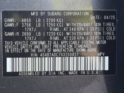 2025 Subaru Outback Premium AWD